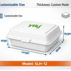 Scatola per Imballaggio Alimentare Personalizzata, Ecologica e Monouso per Snack, Torte, <span class=keywords><strong>Pizza</strong></span>, Panini e Pane - Product Image 6