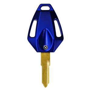 Modification de moto avec matériau en alliage d'aluminium CNC, clé de verrouillage électrique, <span class=keywords><strong>porte</strong></span>-<span class=keywords><strong>clés</strong></span> créatif, ébauche de clé en cuivre - Product Image 5