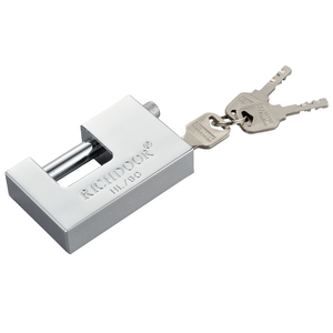 Candado resistente a la intemperie RICHDOOR, llaves de paleta anticorte, candado rectangular cromado con 3 Llaves - Product Image 3