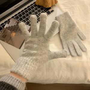<span class=keywords><strong>Guanti</strong></span> Invernali per Ragazze in Pura Lana di Coniglio, Altamente Elastici, Monocolore, Comodi e Morbidi - Product Image 4
