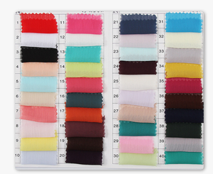 EN STOCK Tela de gasa crepada de alta densidad 100% Forro de poliéster 70gsm Tela Georgette para ropa de mujer