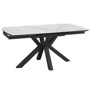Ý Hiện Đại Gấp Nối Dài Đồ Nội Thất Bàn Ăn Bộ Sang Trọng 6 Ghế Thiêu Kết Đá Gốm Marble Bàn Ăn Bộ - Product Image 2
