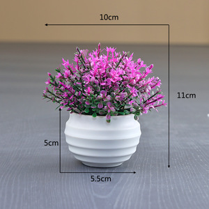 Piante Artificiali Decorative in Vaso di Plastica per Interni ed Esterni, Soggiorno, Vendita all'Ingrosso - Product Image 4