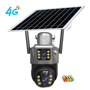 Nouvelle caméra de sécurité extérieure PTZ multi-lentilles 4G WIFI 2025, alimentée par énergie solaire, sirène intégrée, caméra de sécurité domestique - Product Image 1