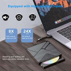 Lecteur <span class=keywords><strong>CD</strong></span>/<span class=keywords><strong>DVD</strong></span>/VCD portable tout-en-un USB-C USB 3.0 <span class=keywords><strong>Graveur</strong></span> <span class=keywords><strong>de</strong></span> lumières colorées pour ordinateur portable Lecteur <span class=keywords><strong>DVD</strong></span>-RW externe - Product Image 4