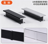 Plinthe de cuisine en PVC et aluminium, protection inférieure en plastique étanche pour meuble