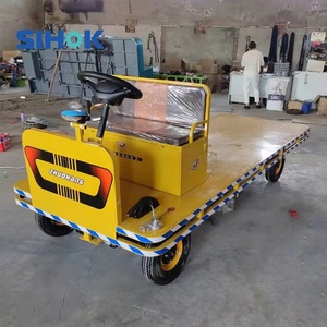 Carro Eléctrico de Plataforma para Mover Mercancías en Almacén, de 4 Ruedas, Resistente, con Volante, a Buen Precio - Product Image 2