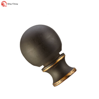 Lampe boule de métal en Bronze frotté à l'huile, finition décorative, boule de Nickel brossé