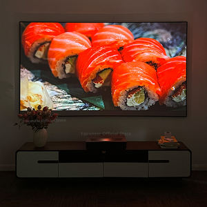 Écran de <span class=keywords><strong>projection</strong></span> à cadre fixe de 100, 120, 150 pouces, <span class=keywords><strong>gris</strong></span> diamant, 4K HD ALR, pour projecteurs à courte et longue portée - Product Image 4