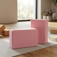 Blocs de yoga en mousse EVA haute densité For Basics - Forme brique 3x9x6 pouces, lot de 2