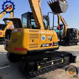 Prêt à être expédié : Mini-excavatrice sur chenilles d'occasion SANY SY75C Pro, état quasi neuf, faible nombre d'heures, prix spécial à vendre SY35U SY95C SY135C - Product Image 2