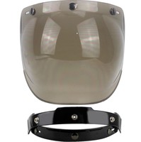 Visière de protection faciale universelle à 3 clips, rabattable et réglable, pour casque de moto, casque de moto, demi-casque