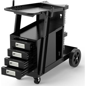Carrito de Soldadura Yeswelder con 4 Cajones, Ranuras para Cilindros Dobles, Estructura de Acero, Gran Capacidad de Almacenamiento para Uso en Taller - Product Image 1