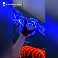 Enseigne illuminée led étanche extérieure personnalisée pour centre de fitness Enseigne Infinity