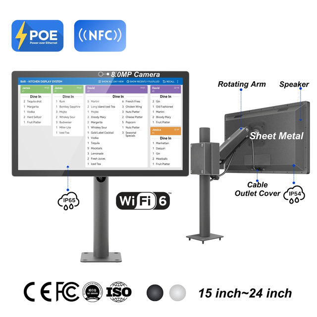 Industrial-grade 21.5 Inch Android 13 Panel PC Tablet RK3588S2 Metal Casing Touch Screen Tablet for Factory Control