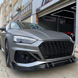 กันชนหน้า PNB รุ่นใหม่ สีดำเงา พร้อมช่องเซ็นเซอร์ช่วยจอด สำหรับ Audi A5 B9.5 S5 RS5 ปี 20-24 แบบติดตั้งง่าย รับประกัน 6 เดือน - Product Image 5