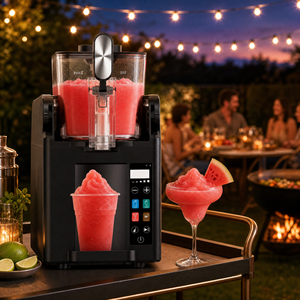 Machine à slush et machine à cocktails glacés avec 2 bacs pour les bars de plage, les comptoirs de service nocturne et les happy hour au coucher du soleil - Product Image 6