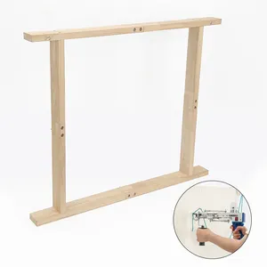 JP 70*70 Handgemachte Diy Crafts Teppich Nähen Stickerei Teppich Herstellung Anfänger Holz Tufting Rahmen mit Tisch klemme