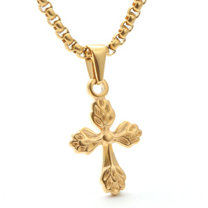 <b>Cross</b> Pendant Necklace Zinc Alloy Unisex Gift Jewelry - Product Image 1