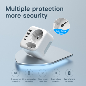 Trong điện cắm ổ cắm ổ cắm chức năng điều khiển Ổ cắm điện tường USB Ổ cắm đa Adapter chuyển đổi điện thoại di động sạc - Product Image 6