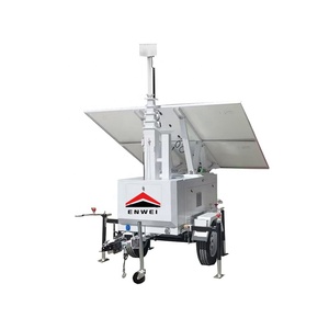 Trailer giám sát năng lượng mặt trời mini với hệ thống Giám sát camera quan sát 360 ° để giám sát và điều khiển từ xa - Product Image 3