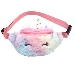 <span class=keywords><strong>Riñonera</strong></span> con diseño <span class=keywords><strong>de</strong></span> <span class=keywords><strong>unicornio</strong></span> artoon para niños, bolso <span class=keywords><strong>de</strong></span> cintura peludo - Product Image 1