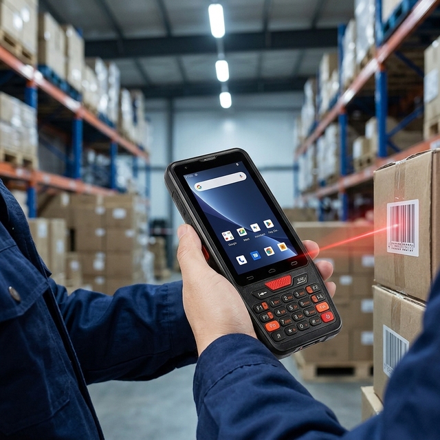 Warehouse Inventory Rugged PDA 4G Touch Screen Physical Keyboard Handheld Data Collector Terminal