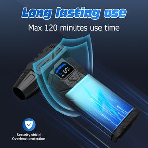 Handgeführter Hochdruck-Luftbläser mit über 300 starker Windleistung, Violent Fan 130000 U/min, Mini-Turbogebläse, Wiederaufladbar, Typ-C Schnellladung - Product Image 6