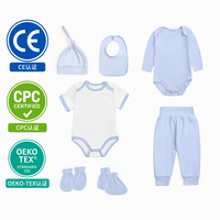 Neugeborenen Unisex Fuß-Schlaf- und Spielanzug aus Weicher Gestrickter Baumwolle, Atmungsaktiv, Umweltfreundlich, Tägliche Kleidung für Herbst-Babys