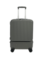 Valise trolley rigide personnalisée de 20 pouces à ouverture frontale, avec cadre en aluminium et structure multicouche, bagage cabine pour les courts séjours