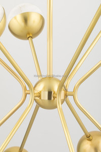 Lampes suspendues modernes finition dorée, design artistique pour chambre à coucher, boule <span class=keywords><strong>en</strong></span> <span class=keywords><strong>albâtre</strong></span>, lustre nordique - Product Image 3