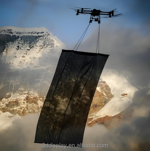 2025 última película pantalla LED P20 P25 malla LED holográfica <span class=keywords><strong>cielo</strong></span> LED película pantalla LED publicidad vuelo pantalla LED - Product Image 1