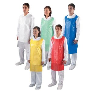 Tablier jetable en polyéthylène (PE) blanc de qualité alimentaire LDPE pour hôpital - Product Image 1