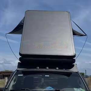 2-Person Waterproof Aluminum Roof Tent Foldable <b>Car</b> Rooftop Tent Truck Camper Outdoor Hard Shell Roof Top Tent For Camping - Product Image 3