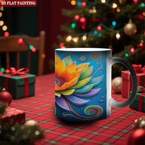 Eco Friendly Biodegradable <b>Ceramic</b> Mug Frosted Black 11oz Heat Sensitive Tea Coffee <b>Cup</b> - Product Image 2