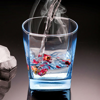 Verre à eau coloré résistant à la chaleur Luminarc, gobelet pour hôtel, gobelet pour bain de bouche, logo personnalisé, vaisselle, verre à jus carré, vente en gros