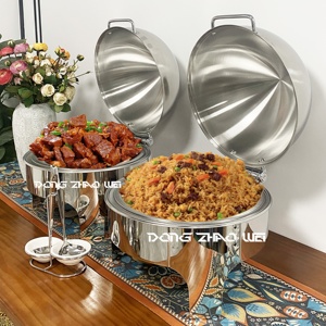 Ristorante nuovo Design scaldavivande scaldavivande Set scaldavivande in acciaio inossidabile per Catering scaldavivande di lusso per buffet - Product Image 1