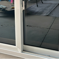 Fenêtre coulissante horizontale double vitrage UPVC blanche, double châssis, résistante aux ouragans, insonorisée, écoénergétique, avec moustiquaire magnétique moderne