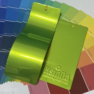 ภาพลวงตาสีเขียวแอปเปิ้ลเมทัลลิคโครเมี่ยมผงเคลือบสีเขียวมะนาว - Product Image 2