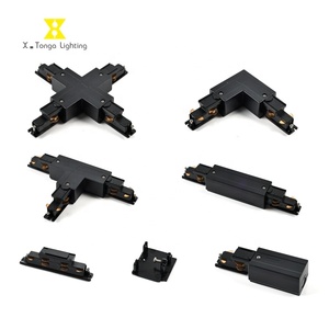 Kit d'accessoires de suspension pour système d'éclairage sur rail LED à 6 fils et 3 circuits en aluminium, idéal pour l'utilisation avec les spots sur rail DALI - Product Image 2