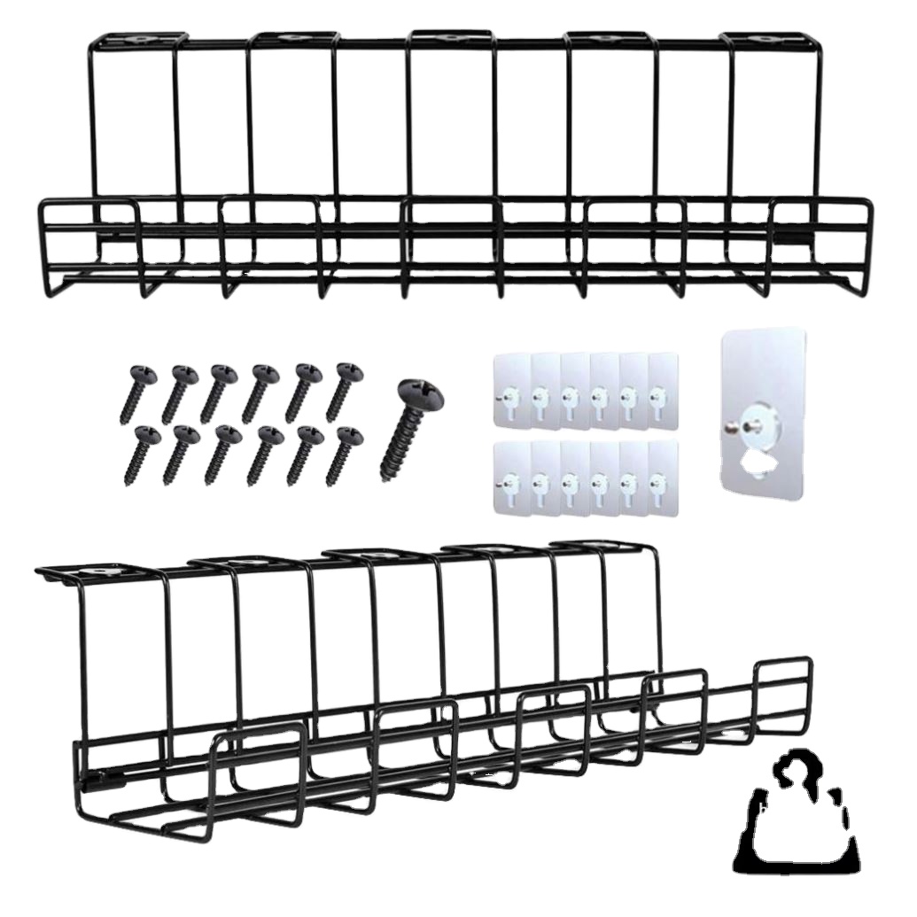 Органайзер для кабеля складной для домашнего офиса, компьютера, металлические держатели для удлинителя, органайзер для провода, стойка под стол, лоток для управления кабелями