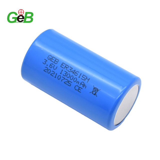 Lithium Thionyl-Chloride Battery ER34615M D Size 3.6v 13Ah Primary LiSoCl2 Button Cell 14.5Ah Non Recharge for RF Transmitters