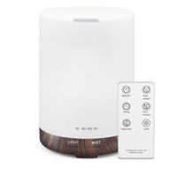 Diffuseur d'huiles essentielles pour la maison, mini diffuseur d'arômes, humidificateur d'air USB en plastique 300ml, LED colorées, garantie 1 an