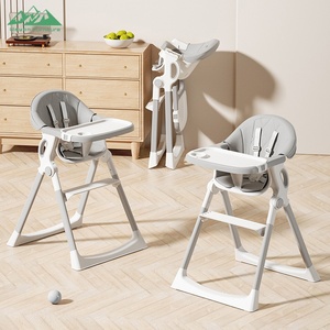 <span class=keywords><strong>Chaise</strong></span> <span class=keywords><strong>haute</strong></span> pliable <span class=keywords><strong>pour</strong></span> enfants Wayon, avec cadre en métal, plateau amovible, hauteur réglable, <span class=keywords><strong>harnais</strong></span> de sécurité - Product Image 3