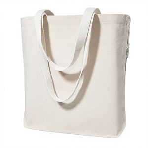 <b>Medium</b> Canvas Tote Bag with Shoulder Handles Natural Color Reusable Shopping <b>Handbag</b> for Daily Use - Product Image 4