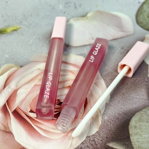 Customized Empty <b>Square</b> Slim Pink <b>Plastic</b> 5ml Screw Lid Lipgloss Tubes with Custom Logo Cosmetics Packaging <b>Containers</b> - Product Image 3