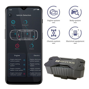 Fintukie <b>OBD2</b> Car Diagnostic Tool 50x28x26mm <b>Bluetooth</b> Auto Code Reader For Vehicle Fault Detection - Product Image 4