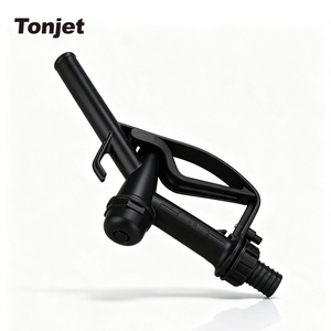 Pistola manuale in plastica per erogazione di prodotti chimici con ugello per carburante, ingresso BSP da 3/4 di pollice, uscita da 25 mm, regolatore di flusso a grilletto per acidi - Product Image 3