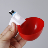 Bebedero Automático para Pollos Weinier Nuevo, de Plástico Rojo y Blanco, con Tubo de 95 mm y 2 Años de Garantía