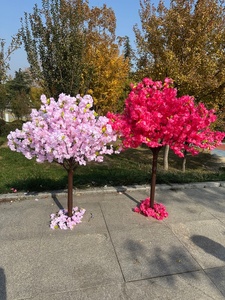 Arbres artificiels de fleurs de <span class=keywords><strong>cerisier</strong></span> japonais en soie synthétique de 1,2 m et 1,5 m, rouges, blancs et roses, pour la décoration de mariages, événements et fêtes - Product Image 4
